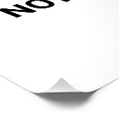 Niet te worden onderhouden door gebruikers, verbod perfect poster (Hoek)