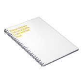 Niet te zeggen zonder lading notitieboek (Rechterzijde)