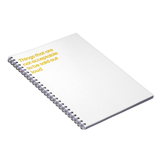 Niet te zeggen zonder lading notitieboek (Rechterzijde)