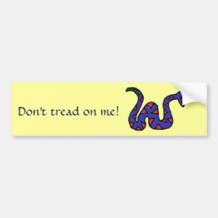 Niet tegen me lopen! Snake sticker