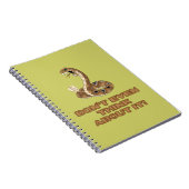Niet tegen mij lopen notitieboek (Rechterzijde)