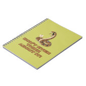 Niet tegen mij lopen notitieboek (Linkerzijde)