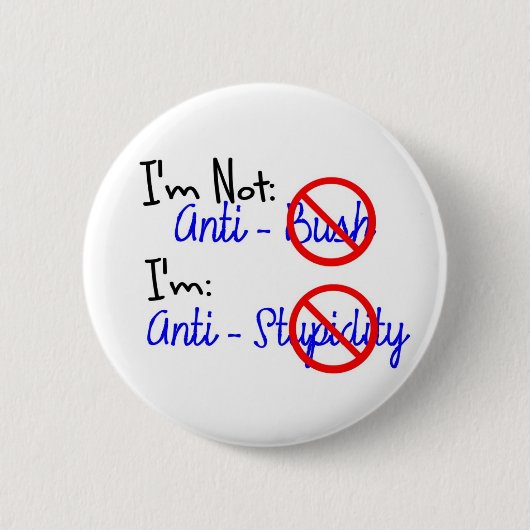 Niet tegen Struik, antistollingsgraad Ronde Button 5,7 Cm (Voorkant)