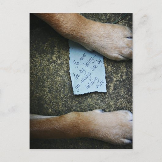 Niet tegenhouden (liefde) briefkaart (Voorkant)