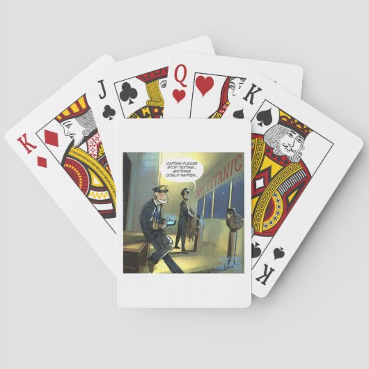 Niet tekst en Titanic Grapny Speelkaarten (Achterkant)