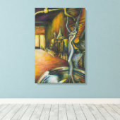 Niet tenzij je begint te neuriën. canvas afdruk (Insitu (Houten vloer))