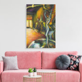 Niet tenzij je begint te neuriën. canvas afdruk (Insitu (Woonkamer))