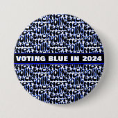 NIET TERUG GAAN RONDE BUTTON 7,6 CM (Voorkant)