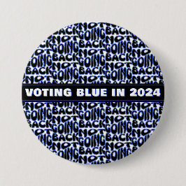 NIET TERUG GAAN RONDE BUTTON 7,6 CM