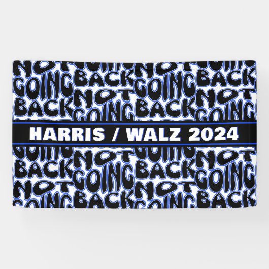 NIET TERUG GAAN SPANDOEK (Horizontaal)