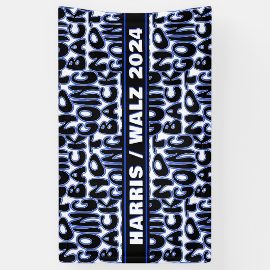 NIET TERUG GAAN SPANDOEK (Verticaal)