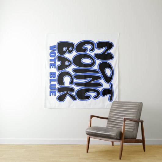 NIET TERUG GAAN WANDKLEED (In Situ (horizontaal))