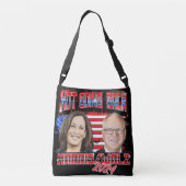 Niet terug Harris Walz 2024 Canvas tas (Achterkant)