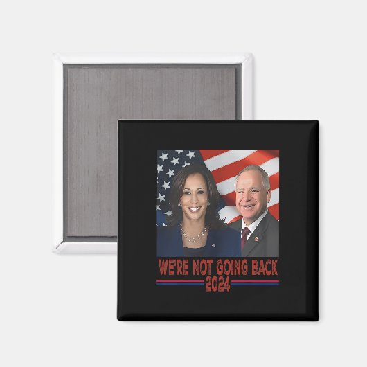 Niet terug Kamala Harris Tim Walz Magneet (Voorkant / Achterkant)
