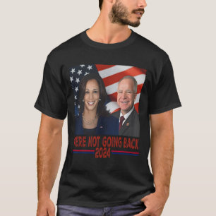 Niet terug Kamala Harris Tim Walz T-shirt