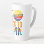 Niet terug naar school - thuisonderwijs latte mok (Rechterhoek)