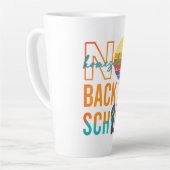 Niet terug naar school - thuisonderwijs latte mok (Linkerhoek)