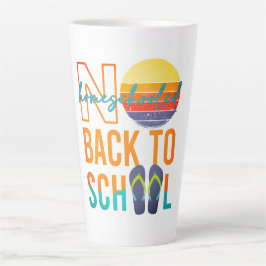 Niet terug naar school - thuisonderwijs latte mok