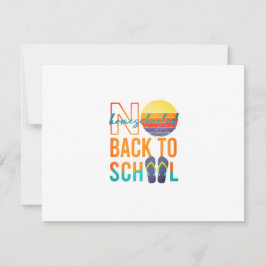 Niet terug naar school - thuisonderwijs RSVP kaartje