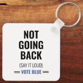 Niet teruggaan sleutelhanger (Achterkant)