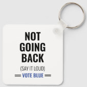 Niet teruggaan sleutelhanger (Achterkant)