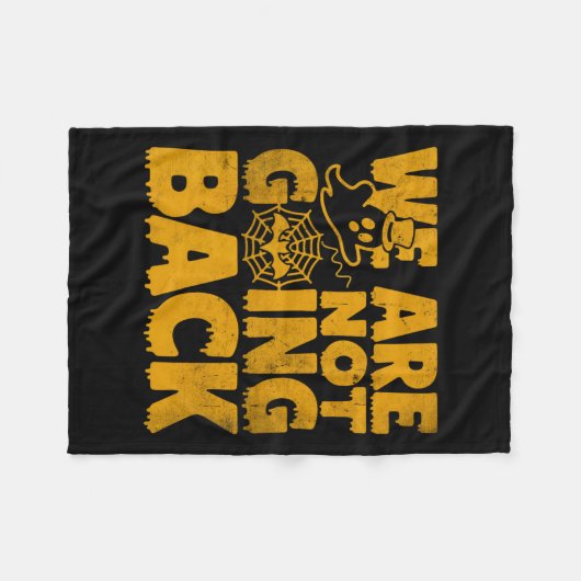 Niet teruggaan Stem Kamala Harris 2024 Halloween G Fleece Deken (Voorkant (Horizontaal))