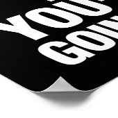 Niet Terugkijken - Anime Bodybuilding Gym Workout Poster (Hoek)