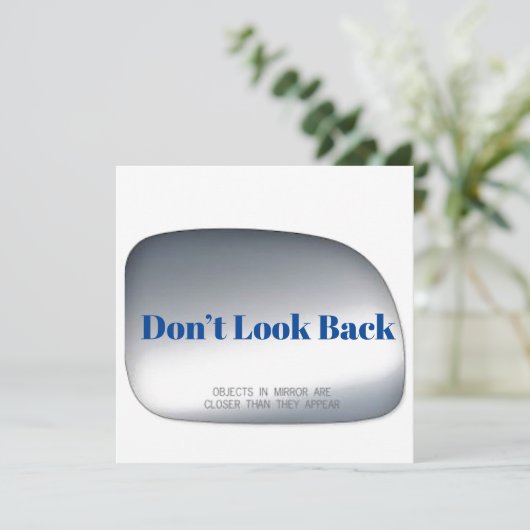 Niet terugkijken Note Kaart (Staand voorkant)