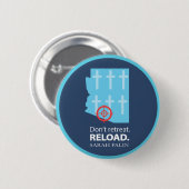 Niet terugtrekken; in plaats daarvan, repent. ronde button 5,7 cm (Voorkant /achterkant)
