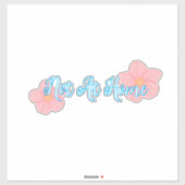 Niet thuis Vinyl sticker (Vel)