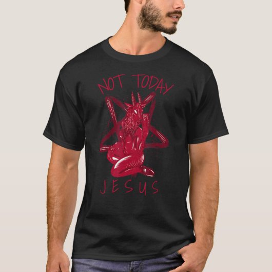 Niet Today Jesus Satan Meme 2 T-shirt (Voorkant)