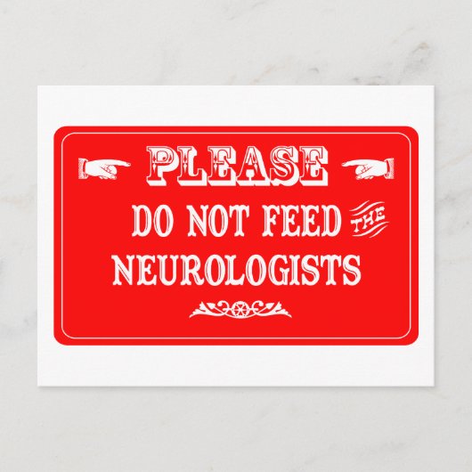 Niet toedienen aan de neurologen briefkaart (Voorkant)