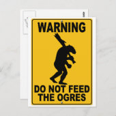 Niet toedienen aan de Ogres Briefkaart (Voorkant / Achterkant)