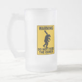 Niet toedienen aan de Ogres Matglas Bierpul (Links)