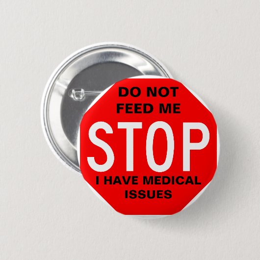 Niet toedienen aan mij Button (Voorkant /achterkant)