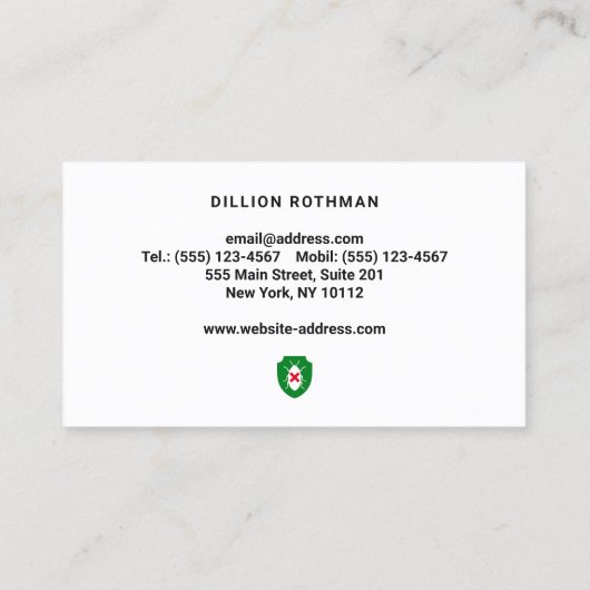 Niet-toxische plaagbestrijding Exterminator Visitekaartje (Achterkant)