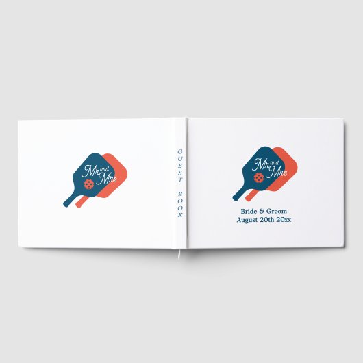Niet-traditioneel pickleball bruiloft gastenboek (Volledig)