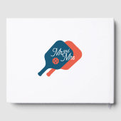 Niet-traditioneel pickleball bruiloft gastenboek (Achterkant)