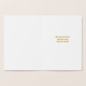 Niet-traditionele OH DEER Wat een jaar vakantie Folie Kaarten (Binnen)