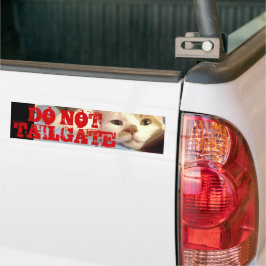 Niet trappelen - ik kijk naar je bumpersticker