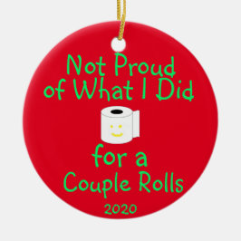 Niet trots op wat ik heb gedaan voor een paar roll keramisch ornament