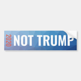 NIET TRUMP 2020 Blue Geometric Bumpersticker