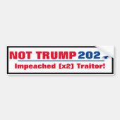Niet Trump 2024 Bumpersticker (Voorkant)
