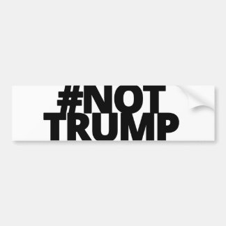 Niet Trump - Blk Logo Bumpersticker
