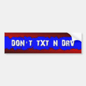 NIET TXT N DRV - 3D BUMPERSTICKER (Voorkant)