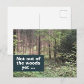 Niet uit de Bossen, maar Quarantaine in Natuur Briefkaart (Voorkant / Achterkant)