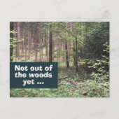 Niet uit de Bossen, maar Quarantaine in Natuur Briefkaart (Voorkant)