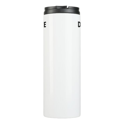 Niet uitbesteden van uw denking (hersenanatomie) thermosbeker (Achterkant)