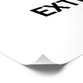 Niet uitdoven met water, verbodsbord perfect poster (Hoek)