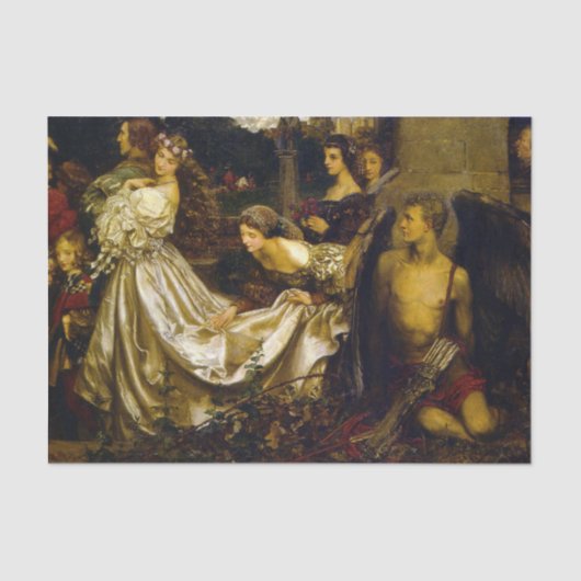 Niet uitgenodigd door Eleanor Fortescue-Brickdale Tissuepapier (Voorkant)